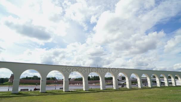 Yaroslav hof in veliky novgorod, russland — Stockvideo