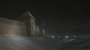 Kremlin Veliky Novgorod kışın, Rusya Federasyonu