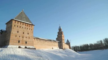 Kremlin Veliky Novgorod kışın, Rusya Federasyonu