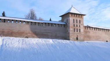 Kremlin Veliky Novgorod kışın, Rusya Federasyonu