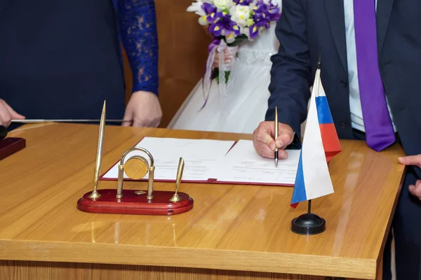 Kayıt office düğün masada Close-Up