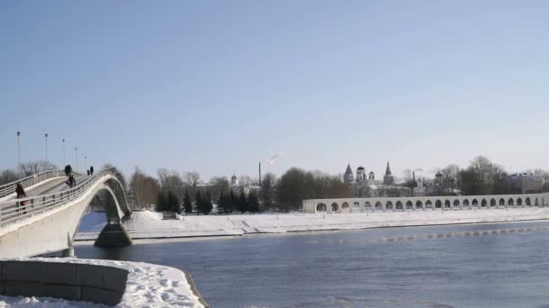 Jarosław dziedziniec w Veliky Novgorod, Federacja Rosyjska — Wideo stockowe
