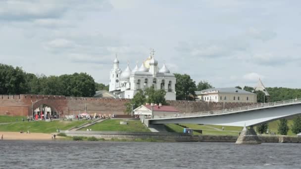 圣索菲娅大教堂/大诺夫哥罗德俄罗斯 — 图库视频影像