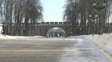 Kremlin Veliky Novgorod kışın, Rusya Federasyonu