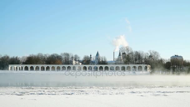 Yaroslav nádvoří Velikij Novgorod, Rusko — Stock video