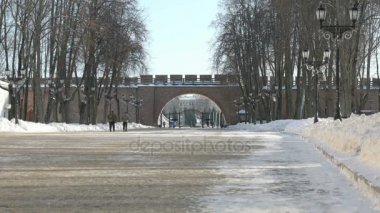 Kremlin Veliky Novgorod kışın, Rusya Federasyonu