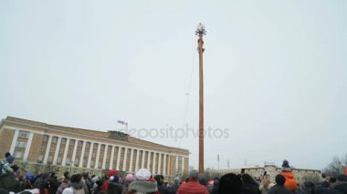 Adam ayağı Shrovetide Karnaval sırasında