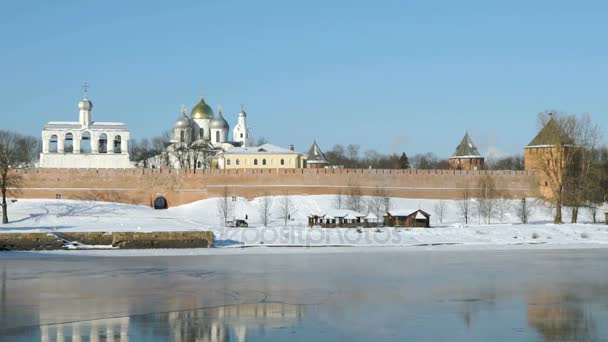 St. Sophia Cathedral in Veliky Novgorod, Russia — Stock Video