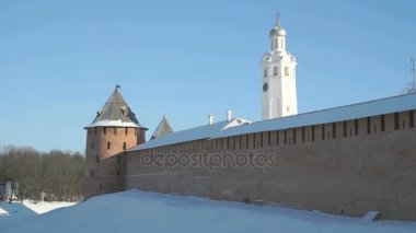 Kremlin Veliky Novgorod kışın, Rusya Federasyonu