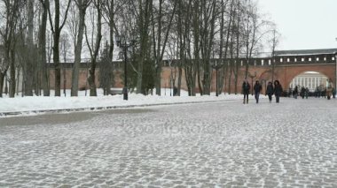 Kremlin Veliky Novgorod kışın, Rusya Federasyonu