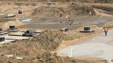 Büyük bina kompleksinin büyük inşaatı