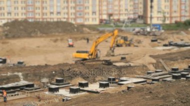 Büyük bina kompleksinin büyük inşaatı