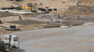 Büyük bina kompleksinin büyük inşaatı