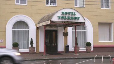 Dört yıldız Volkhov otel binasının cephe