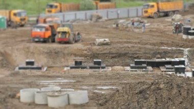 Büyük bina kompleksinin büyük inşaatı