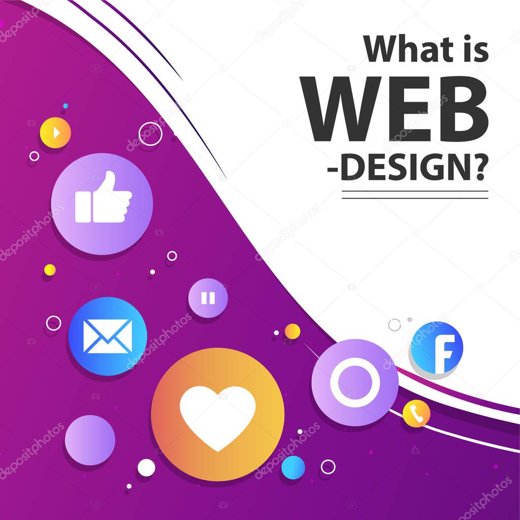 template web banner modern design gradient stylish social media