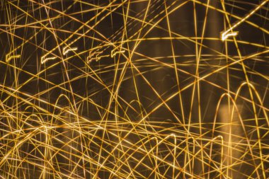 Gece açık renkli bokeh