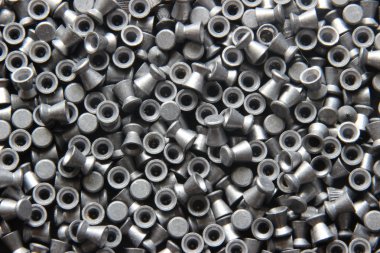 Dağınık pnömatik kurşun (makro, yakın)