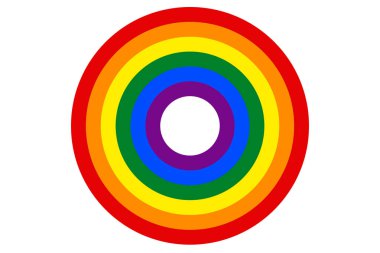 LGBT Gökkuşağı bayrağı hedef vektörü olduğu