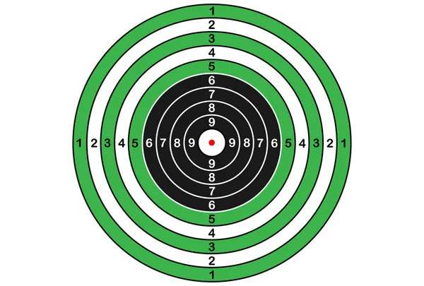 Objetivo vectorial para rifle y tiro con arco — Vector de stock