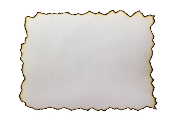 выжженный по краям бумаги изолированы
