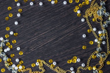 Karanlık doku arka plan, sparkles dekorasyon çerçevesi