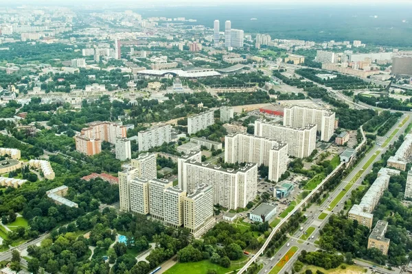 Ostankino Kulesi şehir Moskova üzerinde göster