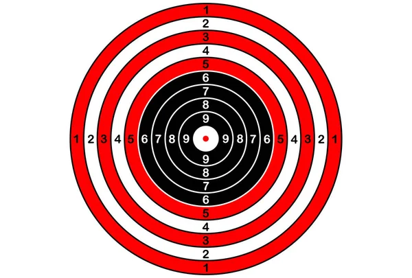 Objetivo vectorial para rifle y tiro con arco — Vector de stock