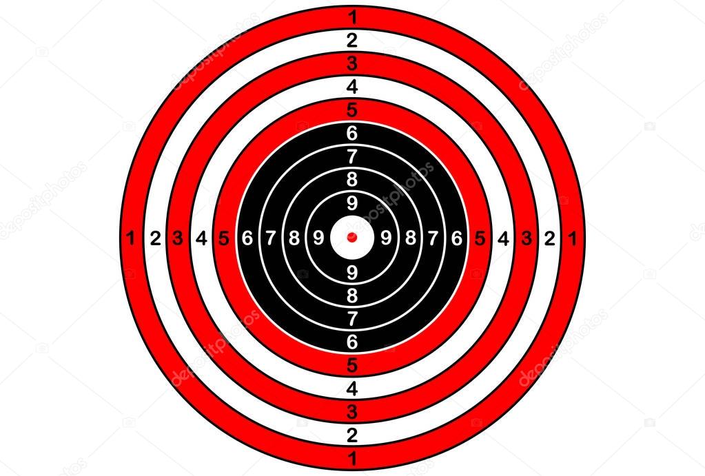 Vector target for rifle and archery