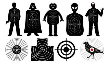 Target for shooting, vector clipart