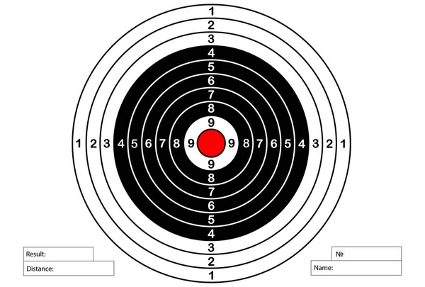 Vektor-Zielscheibe für Gewehr und Bogenschießen — Stockvektor