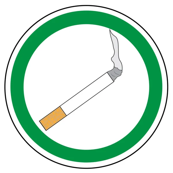 Smoking area sign. Vector. Allowed sign — Stock Vector