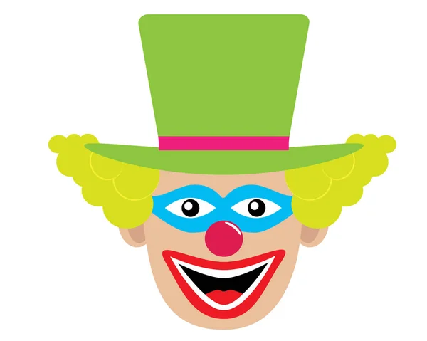 Clown Ikone Vektorillustration — Stockvektor