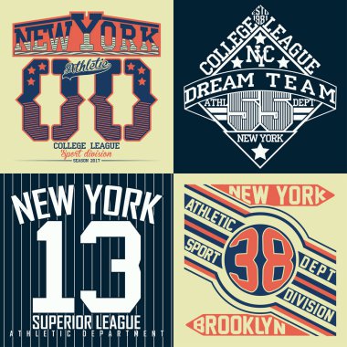 tişört baskı tasarım kümesi