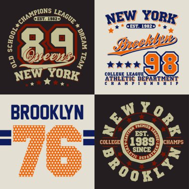 tişört baskı tasarım kümesi