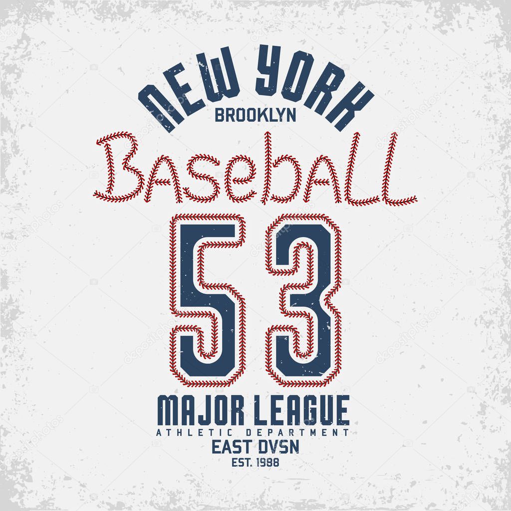 Vintage t-shirt graphic design,  grange print stamp, baseball typography emblem, sports logo Creative design, Vector