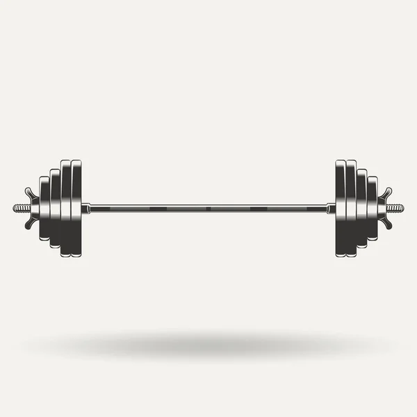 Icône de fitness monochrome — Image vectorielle