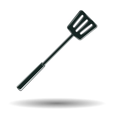 Tek renkli Barbekü spatula işareti