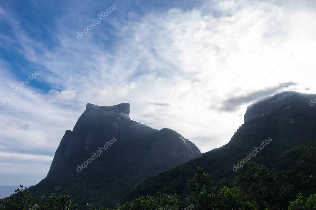 Pedra da Gavea and Pedra Bonita mountains, Rio de Janeio, Brazil