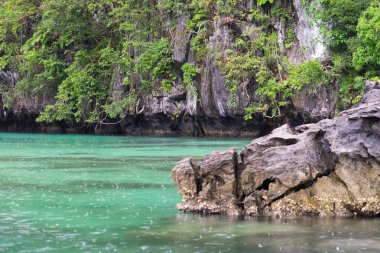 Kaya oluşumu Okyanusu - El Nido Palawan, Filipinler