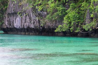Kaya oluşumu Okyanusu - El Nido Palawan, Filipinler