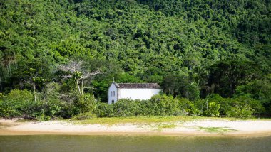 Eski Kilisesi çevresinde Paraty, Rio de Janeiro, Brezilya