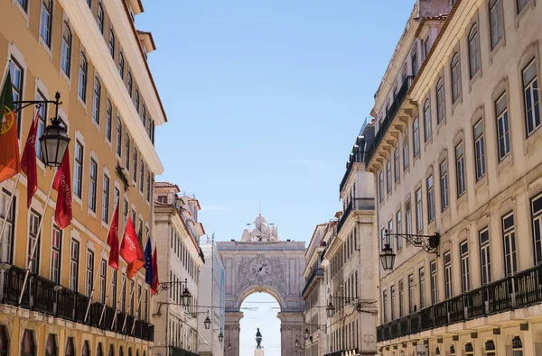 Traditional architecture buildings background Lisbon, Portugal — Stock Photo, Image