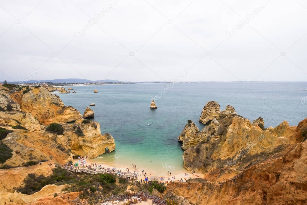 Lagos, Portugal on a cloudy day