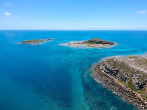 Drone görünümünü Abrolhos, Bahia, Brezilya