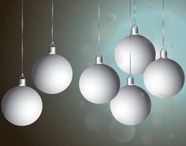 Noel topları vektör arka plan