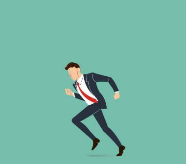 çalışan iş adamı vektör çizim