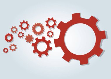 Gears'ı tekerlek ve uzay arka plan