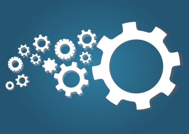Gears'ı tekerlek ve uzay arka plan