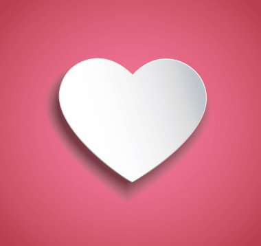 kalp simge vektör. Sevgililer günü arka plan